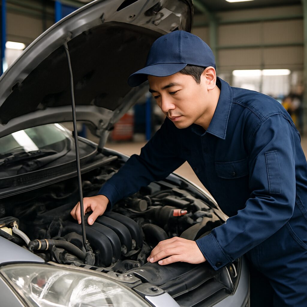 民間の自動車整備工場