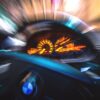 車のタコメーターのアップ