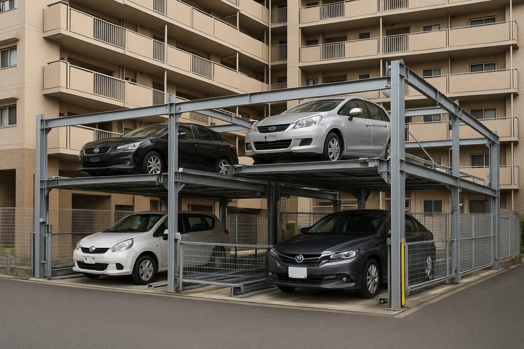 マンションの立体駐車場