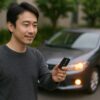 スマートキーで車を解錠する