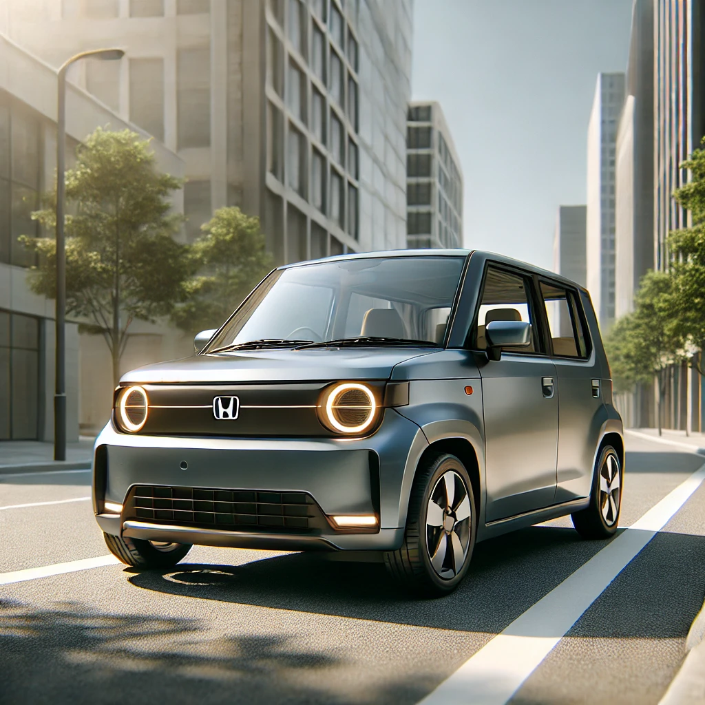 街中を走る軽自動車