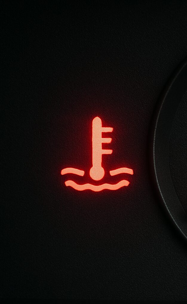 メーター内に点灯した水温計マーク
