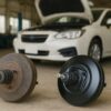 故障したブレーキブースターと新品の比較