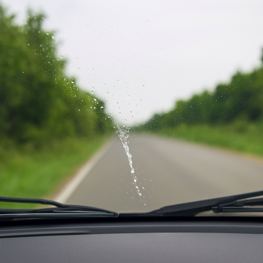 少ししか出ないウインドウォッシャー