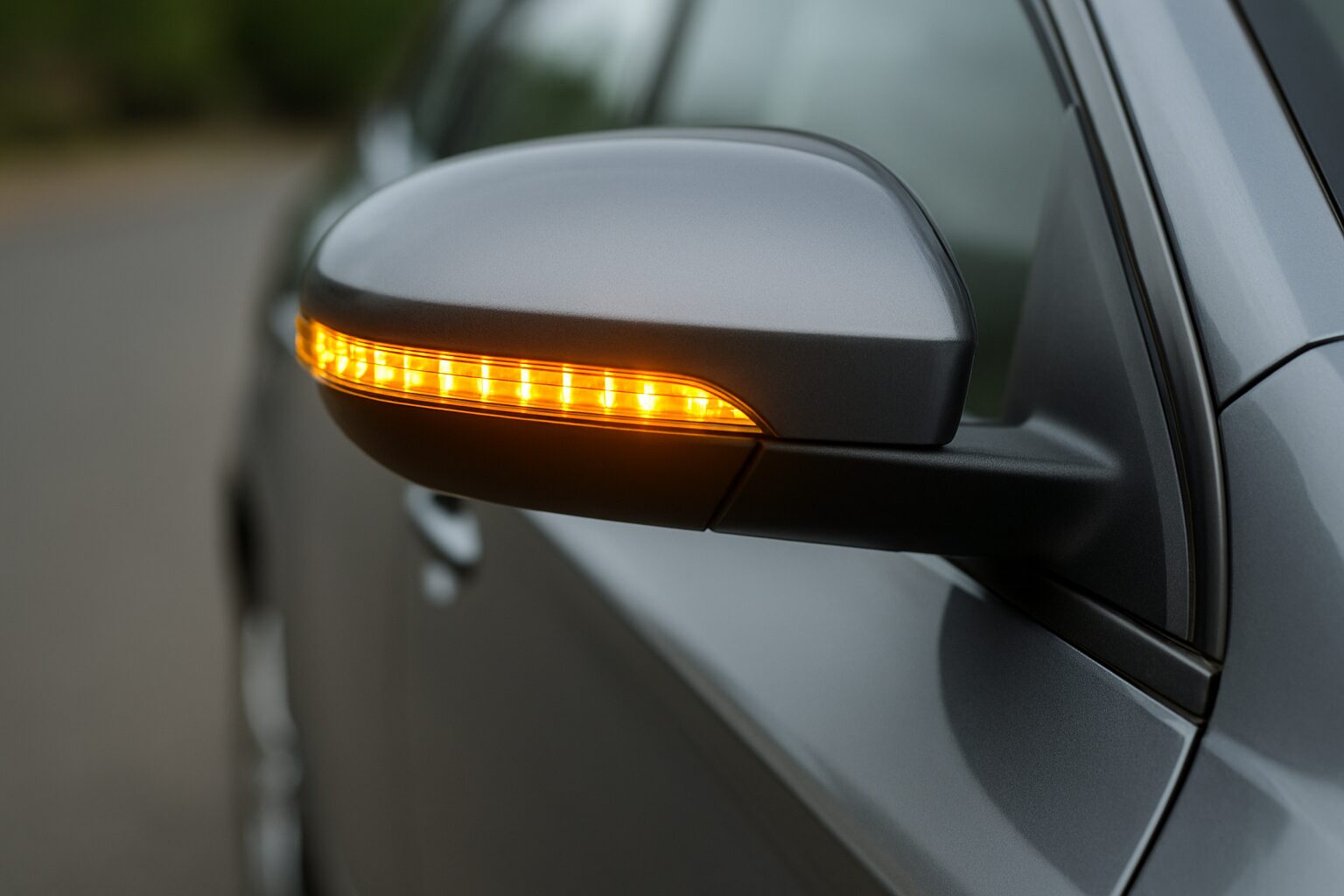 ドアミラーウインカーが点灯している