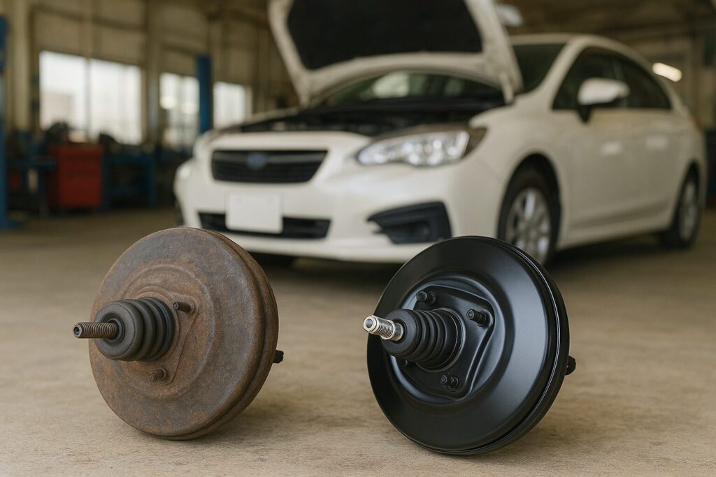 ブレーキブースターの新品と故障したもの