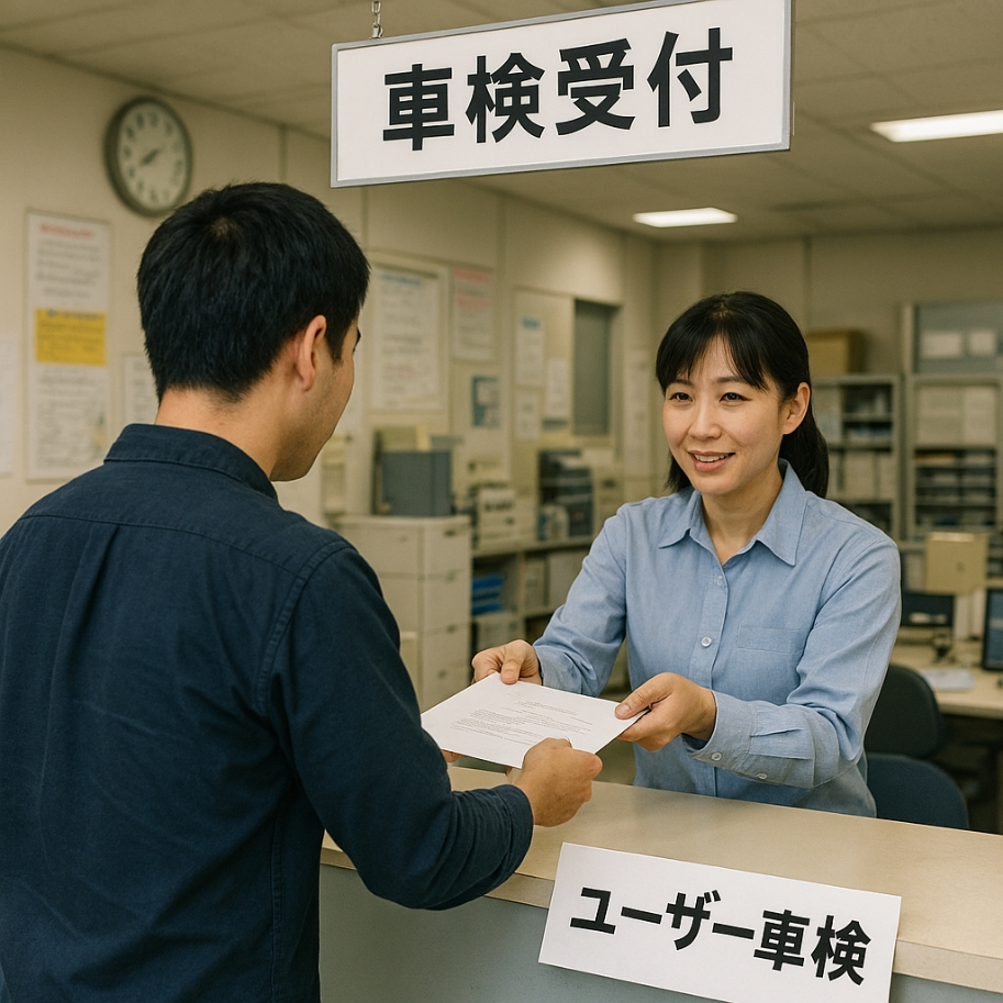 車検場のユーザー車検受付窓口