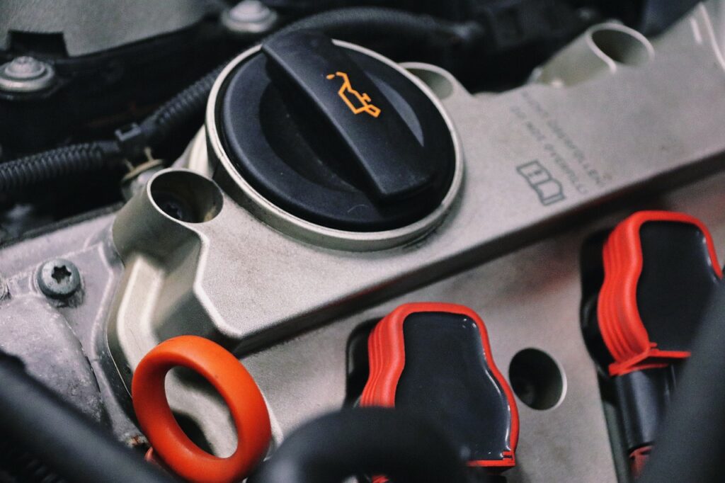 エンジンのオイル注入口