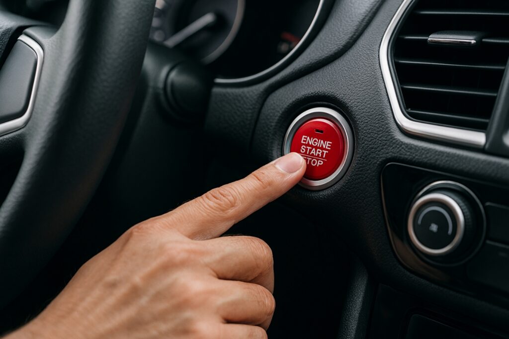 自動車のスタートスイッチ