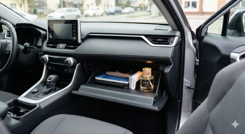 グローブボックス倍に置かれた芳香剤