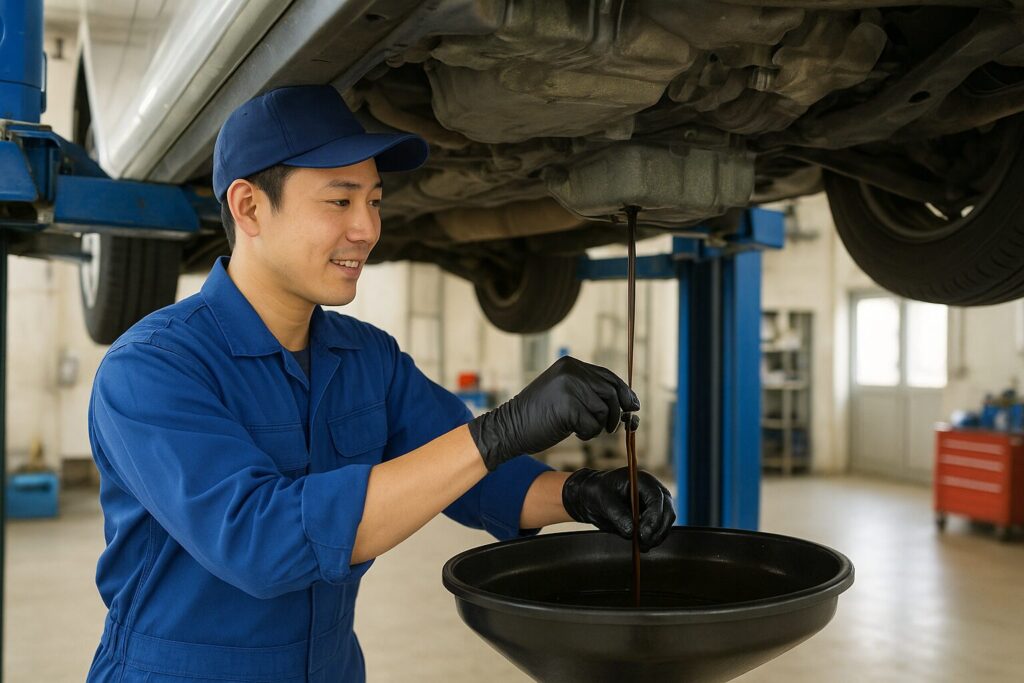 cvtのオイルを抜く