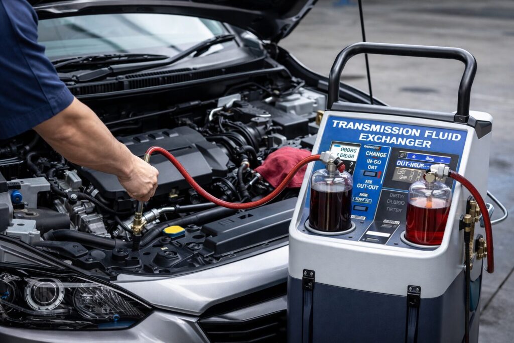 cvtオイルチェンジャーでオイル交換する