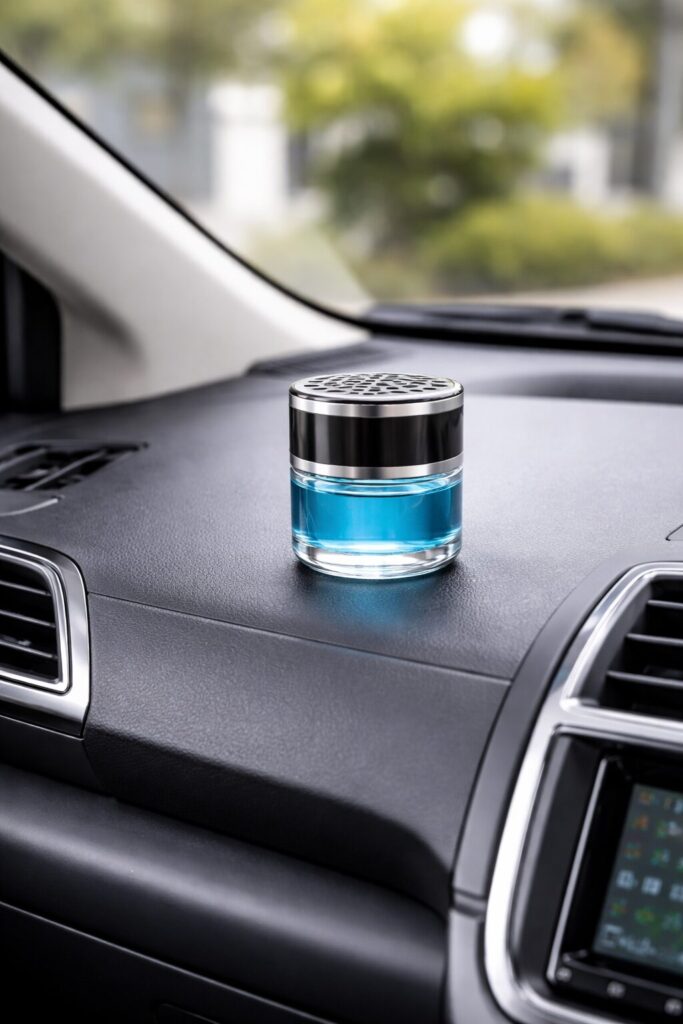 ダッシュボードに芳香剤を設置する